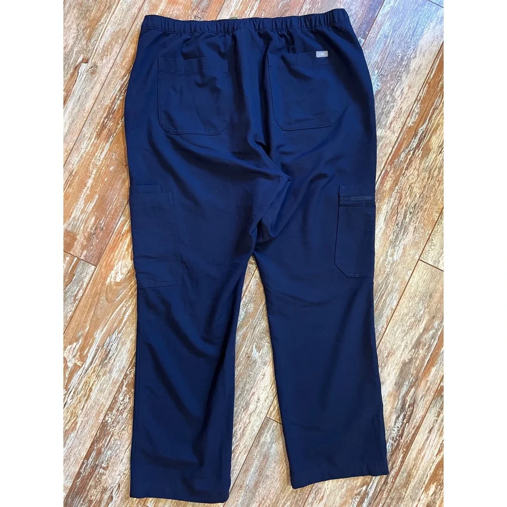 Figs Cairo Cargo Scrub Pants Navy Blue Technical Collection XL Mens